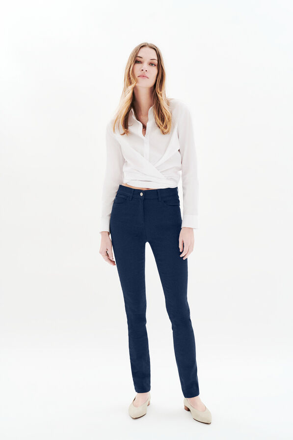 pantaloni joss b blu navy donna