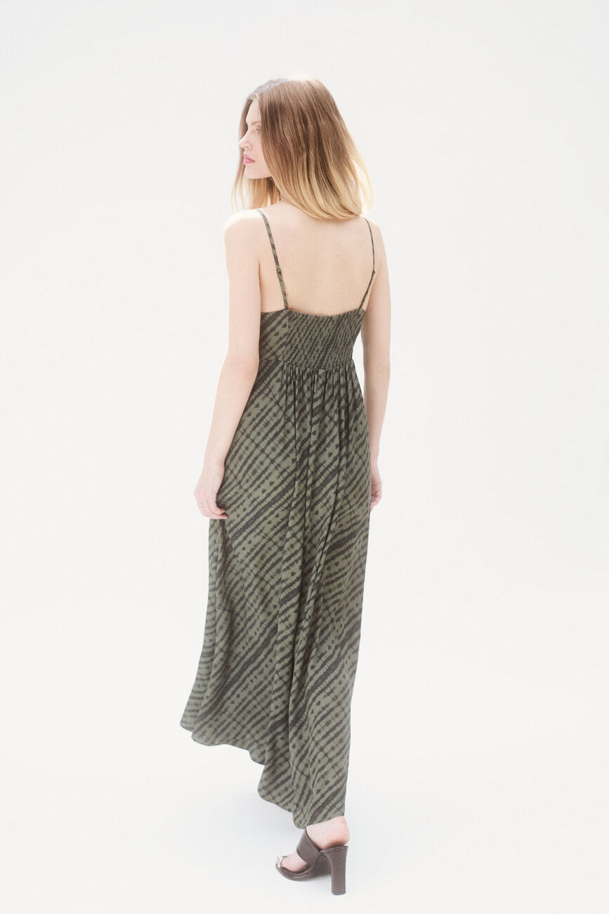 Robe Romary vert kaki femme