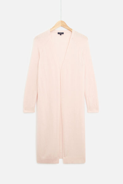 gilet camille rose clair femme