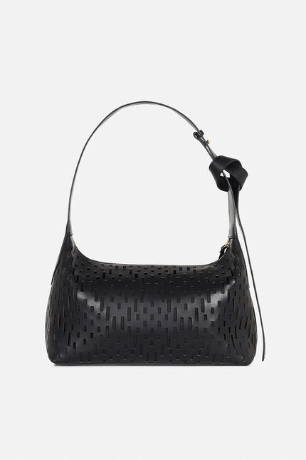 Sac Soalia en cuir noir femme