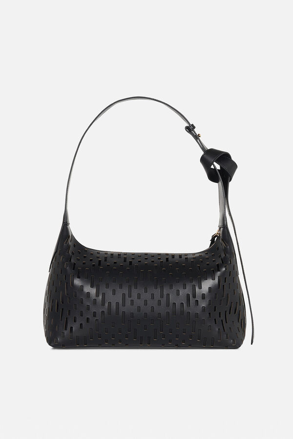 Sac Soalia en cuir noir femme