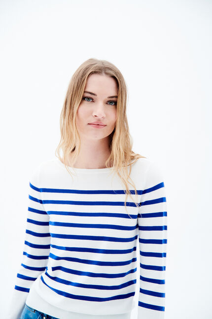 Trui Mjulie blauw turquoise vrouw
