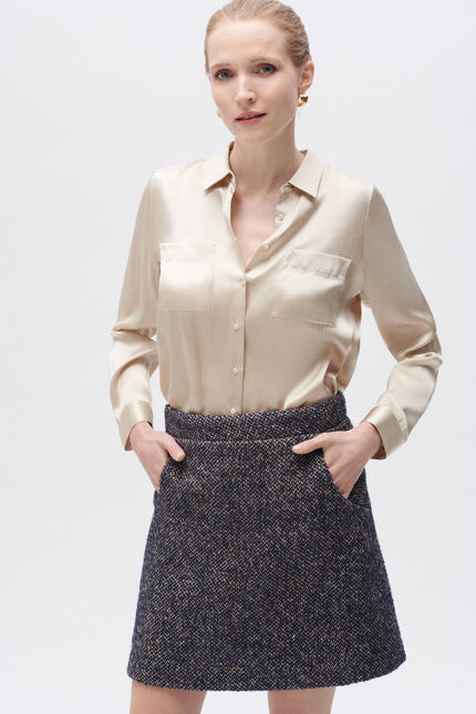 Rok Apoline marineblauw vrouw
