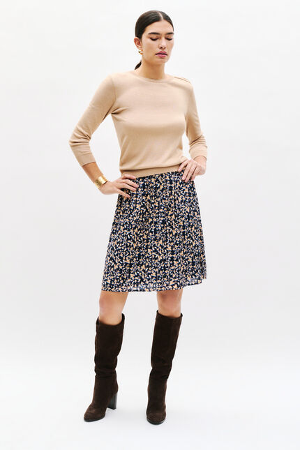 Jela rok marineblauw vrouw
