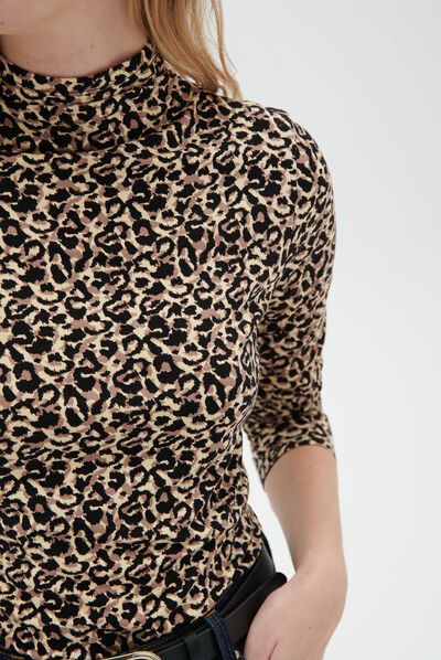 T-shirt Lila ecru donna