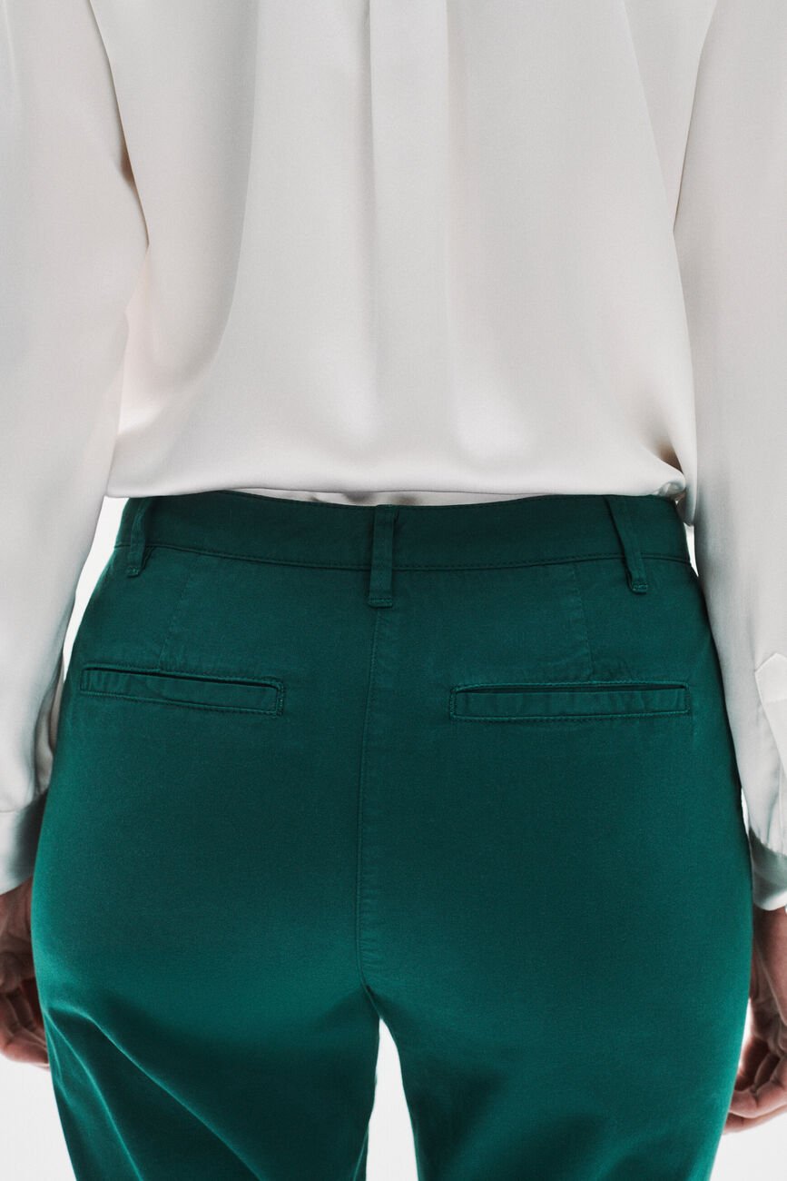 pantalon adelmo vert foncé femme