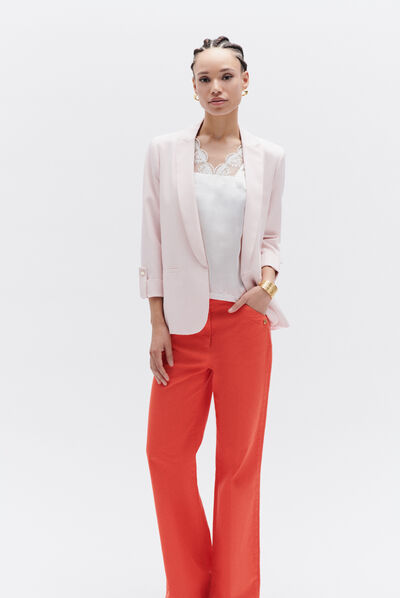 blazer elvie rose clair femme