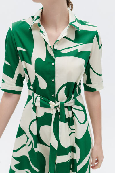 Robe ramalia vert menthe femme