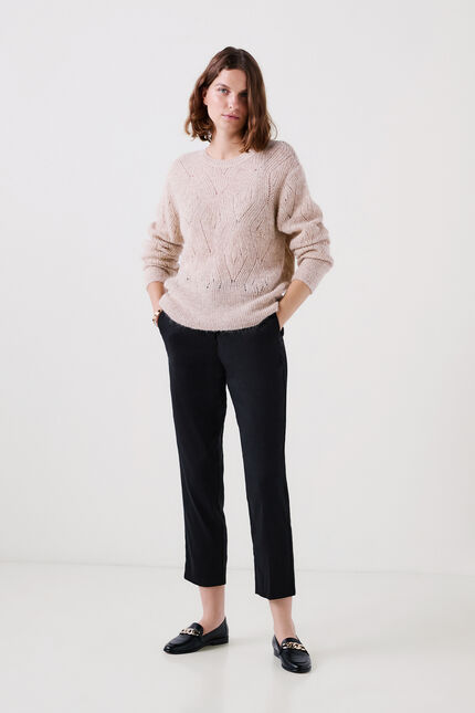 Maglione mgordon Made in Italy ecru donna