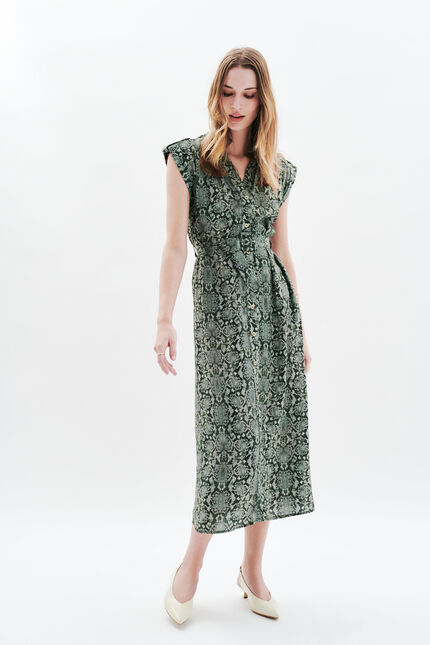 Abito Rloly verde cachi donna