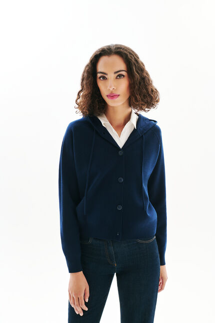 Gilet Monsina bleu marine femme