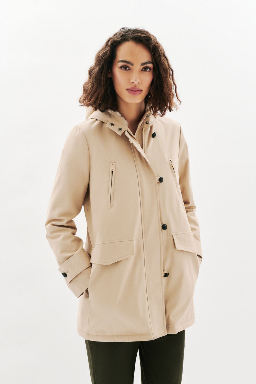 parka electra areia mulher