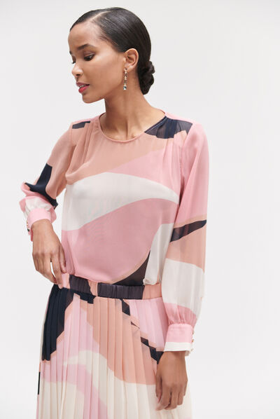 Falda Amorie rosa claro mujer