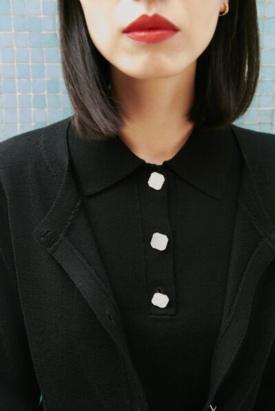 Pull maya noir femme