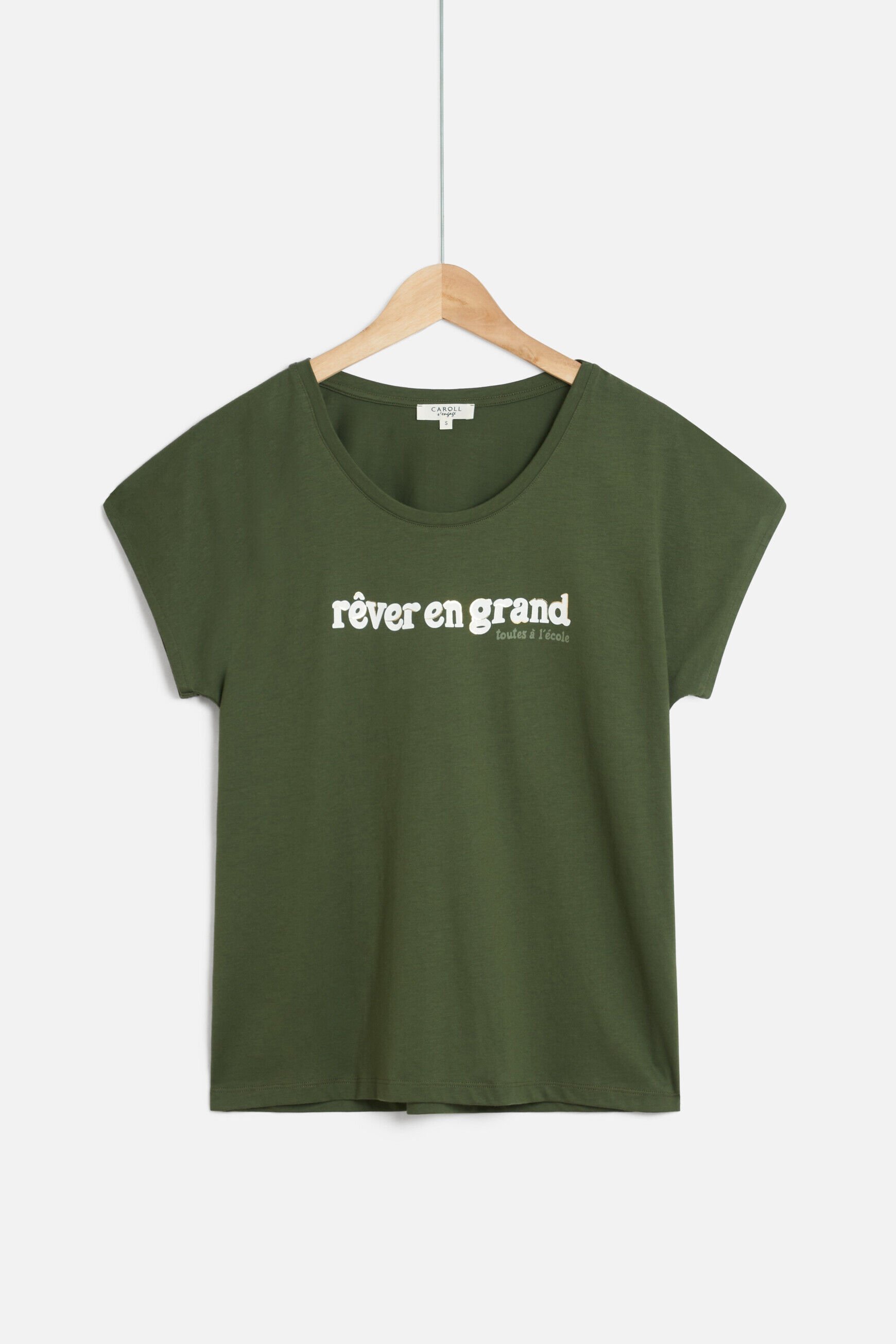 tshirt tolivia vert kaki femme