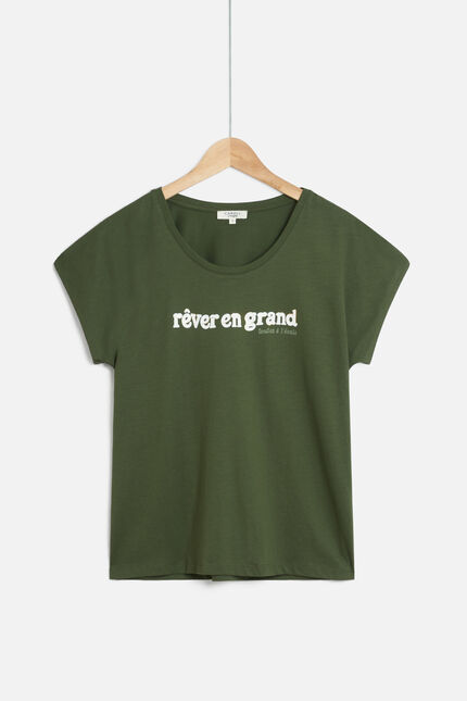 T-Shirt Olivia khakigrün damen