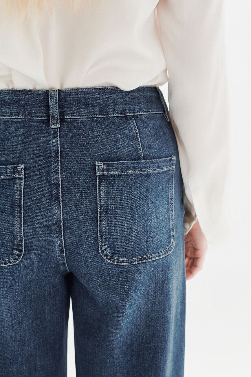Pesuvio trousers stone denim woman