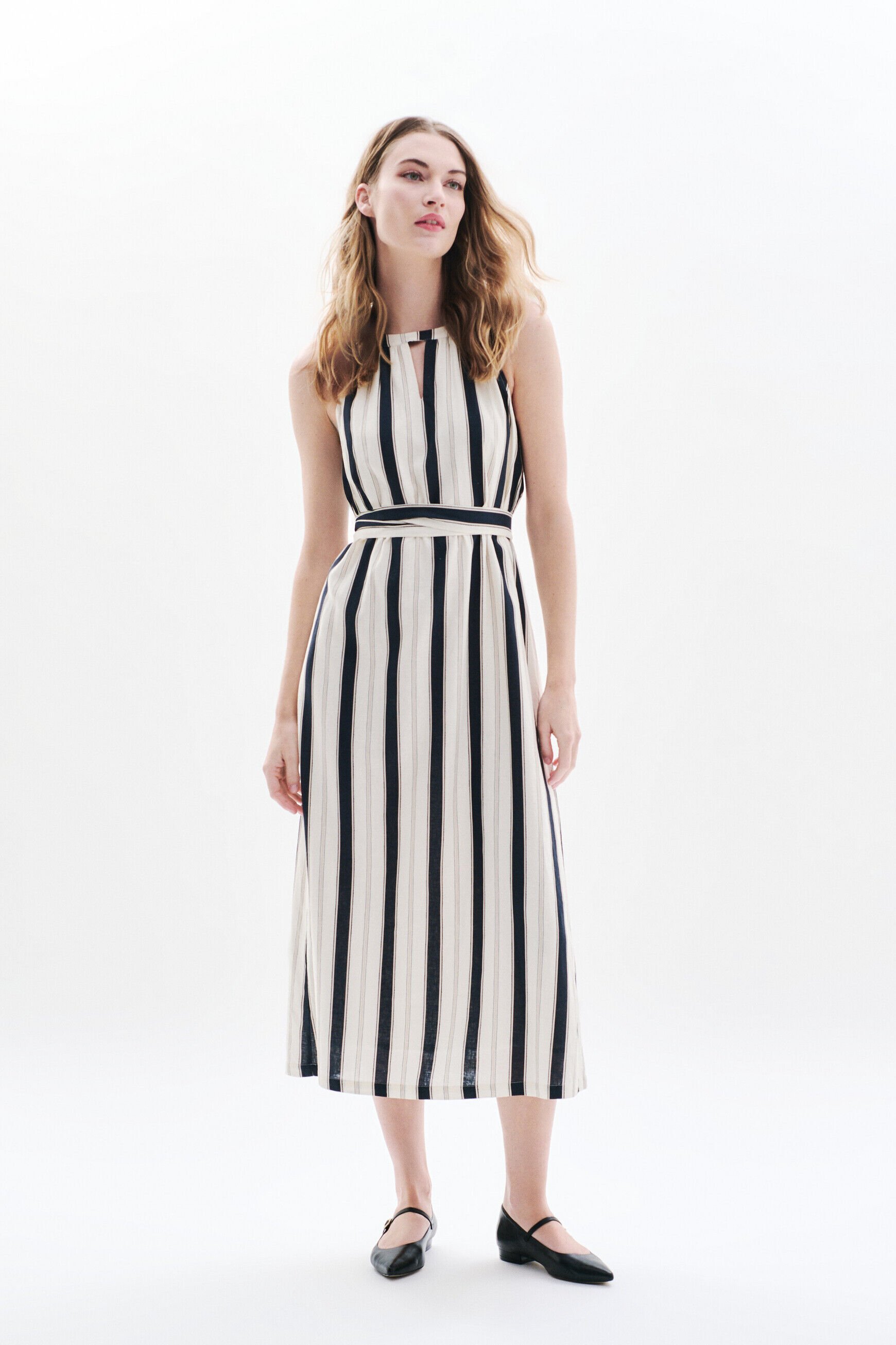 Robe Rstripes noir femme