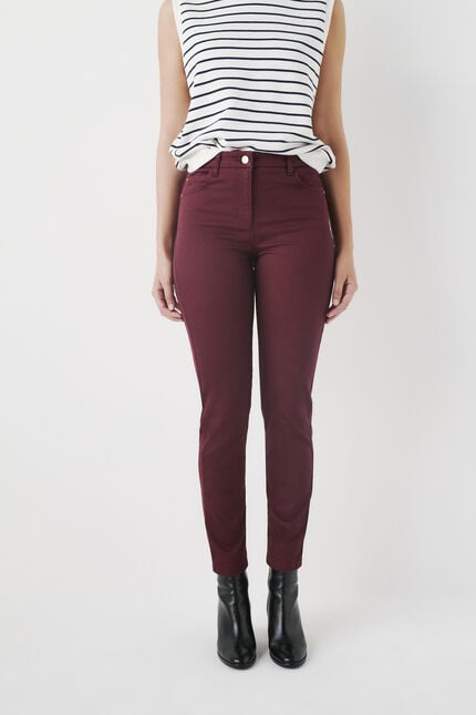 pantalon tony bordeaux femme