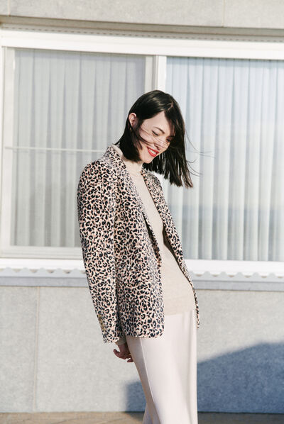 Giacca aurori marrone donna