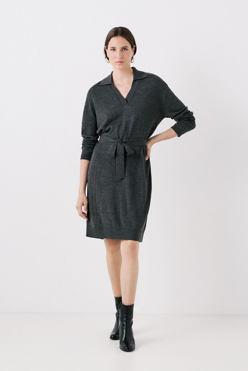 Robe rmilan gris fonce femme