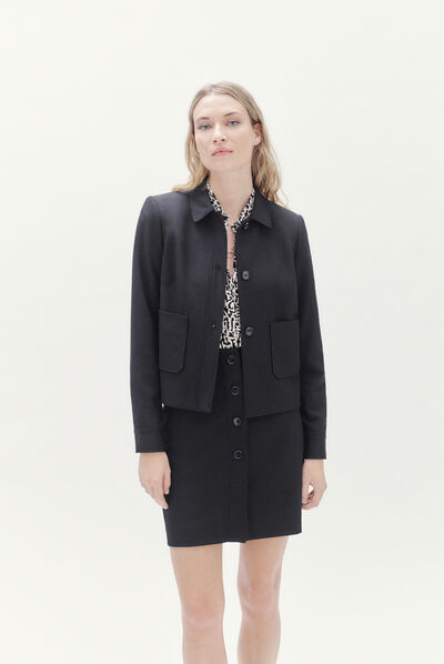 jupe zazou noir femme