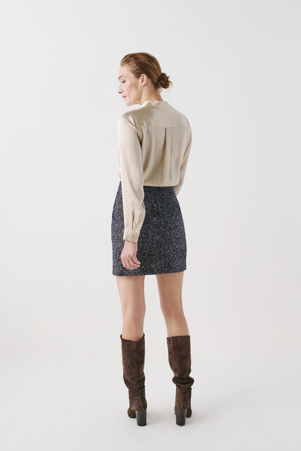 Rok Apoline marineblauw vrouw