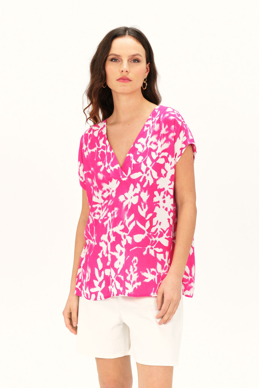 Blouse cilona rose femme