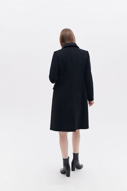 Manteau gregor bleu marine femme