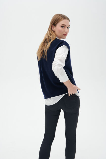 Trui Mathilde marineblauw vrouw