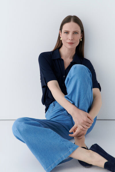 T-shirt testelo bleu marine femme