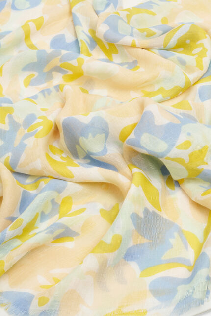 Foulard lilly bleu pastel femme