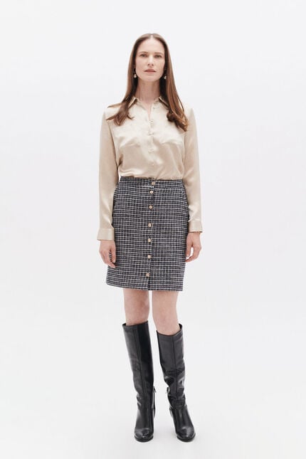 Jupe jenny bleu marine femme