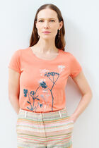Maxine t-shirt coral pink woman