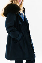 Gtoundrina parka navy blue woman