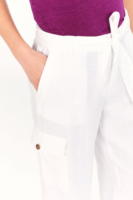 Pantalon porto blanc femme
