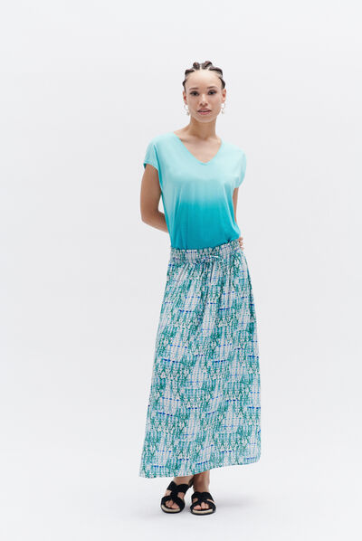 tshirt danae vert emeraude femme