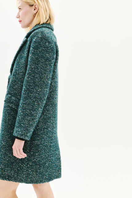 Grissini coat teal woman