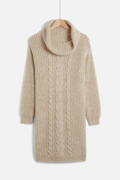 robe dona beige femme