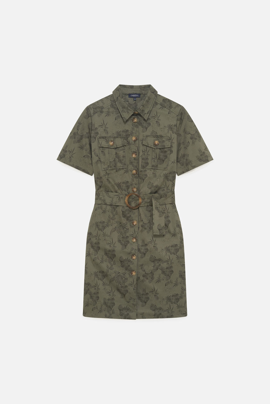 Robe Rsonia vert kaki femme