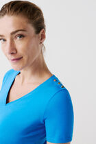 Manon t-shirt turquoise blue woman