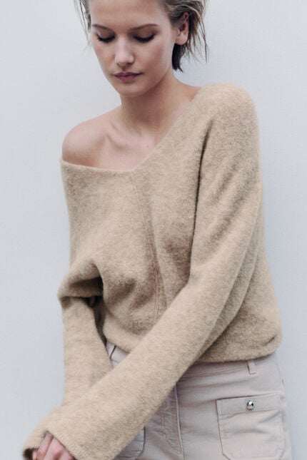 Pull Mterry made in Italy sable femme