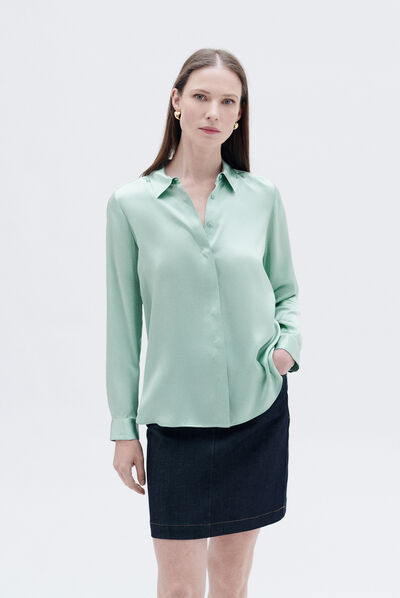 Chemise cjamie1 vert clair femme