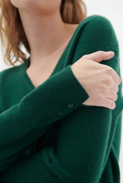 Pull marianne vert fonce femme