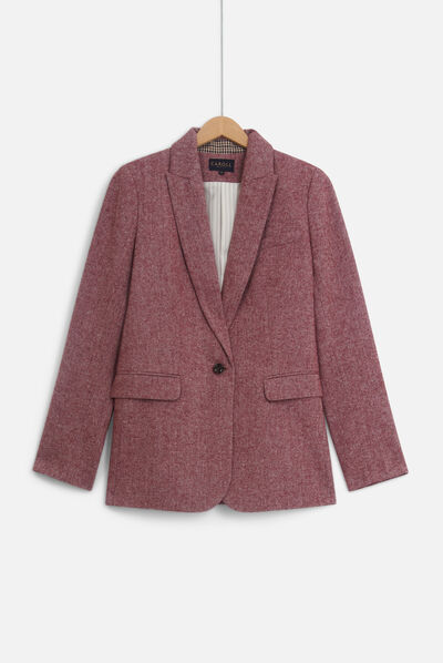 blazer alda rose cerise femme