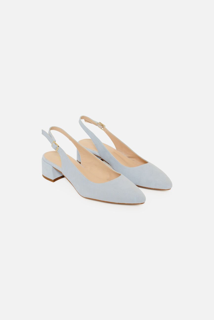 Sandales Alipa en cuir naturel bleu ciel femme