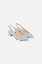 Alipa natural leather sandals sky blue woman