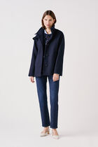 Coat gomain2 navy blue woman