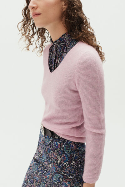 pull gaelle parme femme