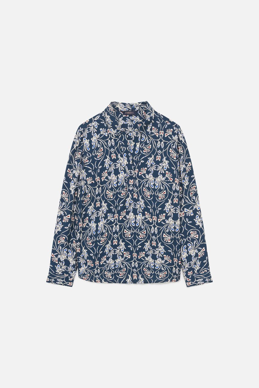 Lovely shirt navy blue woman
